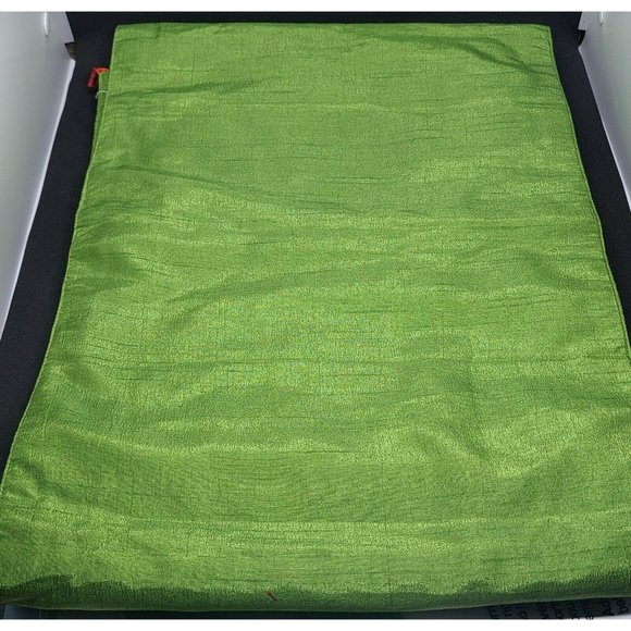 Pier 1 Imports Green Christmas Tree Ribbon Table Runner - Picture 6 of 8